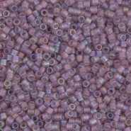 Miyuki delica beads 10/0 - Matted transparent lilac ab DBM-857